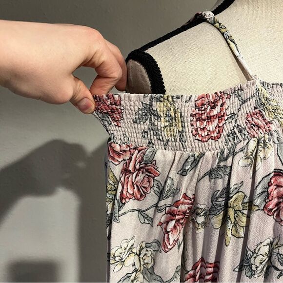 Off shoulder cottagecore floral loose fit dress with straps NWT - Picture 2 of 13